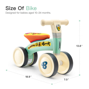 Four Wheeled Balance Bike Toy for Toddlers - EK CHIC HOME