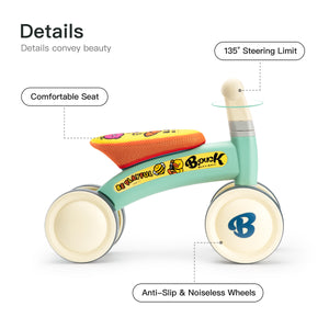 Four Wheeled Balance Bike Toy for Toddlers - EK CHIC HOME