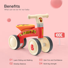 Load image into Gallery viewer, Four Wheeled Balance Bike Toy for Toddlers,Red - EK CHIC HOME