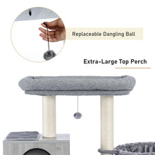 Load image into Gallery viewer, Essentials Wooden Modern Cat Tower Activity Centre - EK CHIC HOME