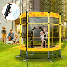 Load image into Gallery viewer, 55 Inch Kids Trampoline with Safety Enclosure Net - EK CHIC HOME