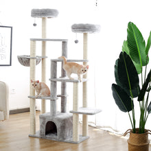 Load image into Gallery viewer, Multi-Platform 65.3   Cat Tree Deluxe Condo - EK CHIC HOME