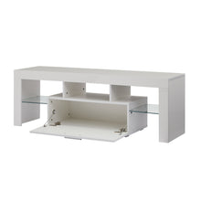 Load image into Gallery viewer, White Morden TV Stand with LED Lights - EK CHIC HOME