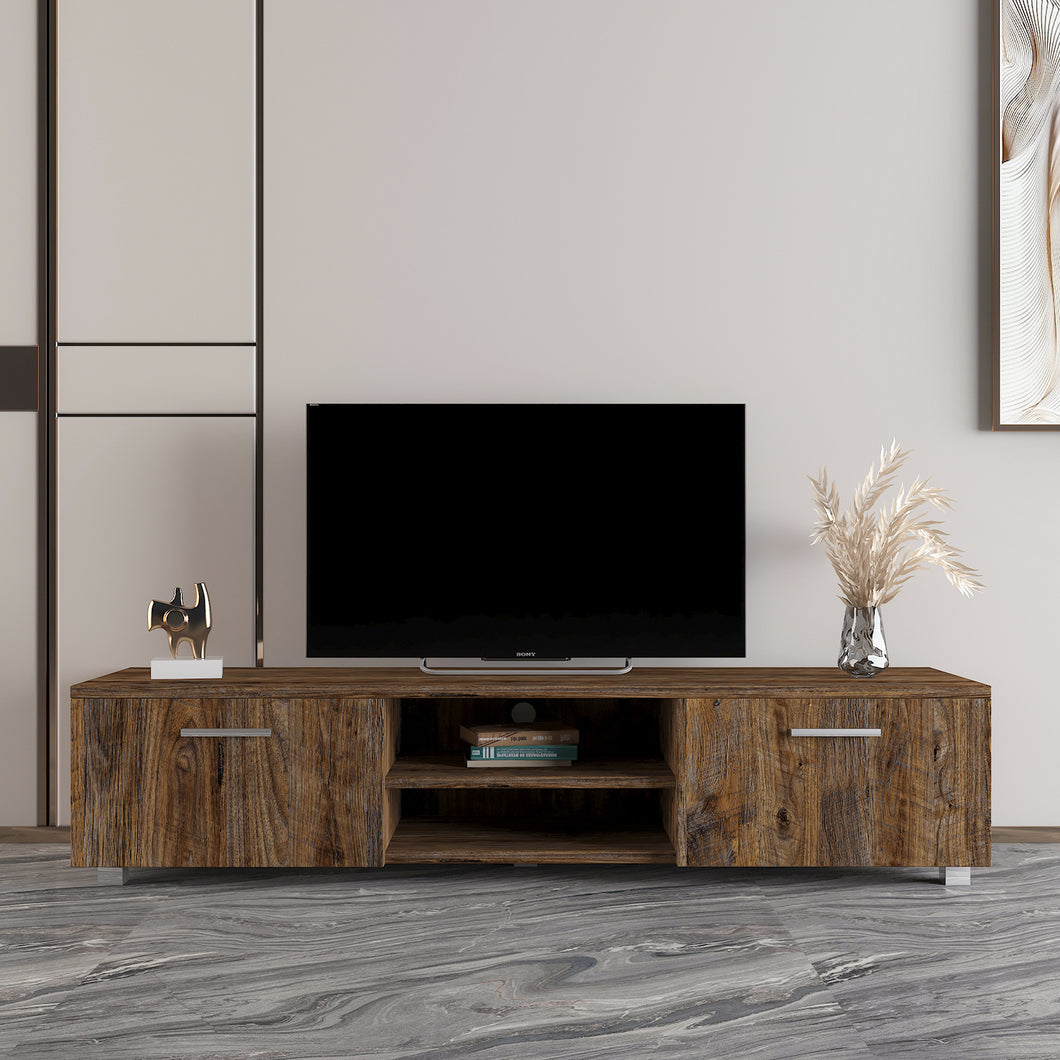 Farmhouse Design TV Stand for Living Room - EK CHIC HOME