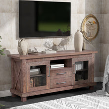 Load image into Gallery viewer, Retro Industrial Vintage TV Stand with Open Style Shelves - EK CHIC HOME