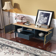 Load image into Gallery viewer, 2 Cabinets TV stand for TVs up to 50 , Modern Furniture Decor - EK CHIC HOME