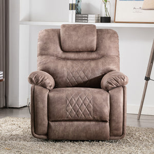 Power Lift Chair w/Adjustable Massage Function, Recliner w/Heating System - EK CHIC HOME