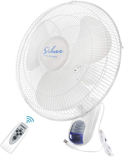 Deluxe 16 Inch Digital Wall Mount Fan with Remote Control - EK CHIC HOME