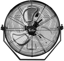 Load image into Gallery viewer, Deluxe 20 Inch High Velocity 3 Speed, Black Wall-Mount Fan - EK CHIC HOME