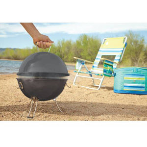 Party Ball Charcoal Grill, Black, Steel - EK CHIC HOME