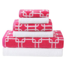 Load image into Gallery viewer, 6-Piece Printed and Solid Towel Set - EK CHIC HOME