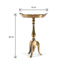 Load image into Gallery viewer, Metal Accent Side end Table for Indoor and Outdoor (Gold) - EK CHIC HOME