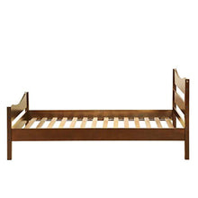 Load image into Gallery viewer, Wood Platform Bed Frame Mattress Foundation with Headboard and Wooden Slat Support, Twin (Walnut) - EK CHIC HOME