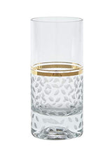 Load image into Gallery viewer, Crystal Stunning Highball Glasses, 6&quot;H 13oz Capacity, Gold - EK CHIC HOME
