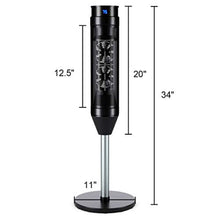 Load image into Gallery viewer, Oscillating Ceramic Pedestal Heater, 34-Inch Portable  with Adjustable Thermostat - EK CHIC HOME