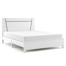 Load image into Gallery viewer, 3-Piece White Solid Wood Bedroom Set - Cal King + 2 Nightstands - EK CHIC HOME