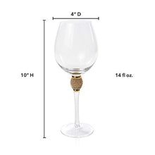 Load image into Gallery viewer, Gold Biarritz Glassware, Set of 12: 4 Wine glasses, 4 Champagne Flutes, 4 Martini glasses - EK CHIC HOME