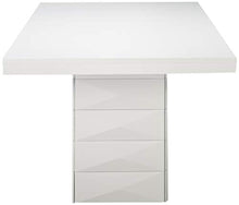 Load image into Gallery viewer, Milan White Finish Wood Modern Rectangular Dining Room Table - EK CHIC HOME