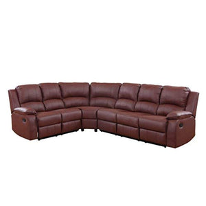 Roma Furniture Large Classic Sofa - Sectional - Traditional - Bonded Leather - EK CHIC HOME