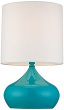 Load image into Gallery viewer, Steel Droplet 14 3/4&quot;H Teal Blue Small Accent Lamps Set of 2 - EK CHIC HOME