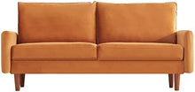 Load image into Gallery viewer, 78&#39;&#39; W Velvet Mid-Century Sofa with Bolster Pillows - EK CHIC HOME