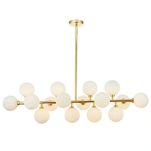Modern Chandelier Chandelier Ceiling Lights Modo 16 Glass DNA LED Gold Round - EK CHIC HOME