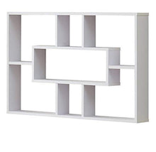 Load image into Gallery viewer, 7 Cubes Floating Shelf, Geometric Wall Mounted Cube Shelves for Display and Storage, White Finish - EK CHIC HOME