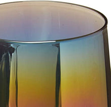 Load image into Gallery viewer, Rainbow Fusion Luster Champagne Flutes Stemless SET 4 - EK CHIC HOME