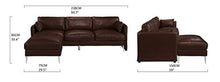 Load image into Gallery viewer, Modern Leather Sectional Sofa, L Shape Couch, 93.7&quot; W - EK CHIC HOME