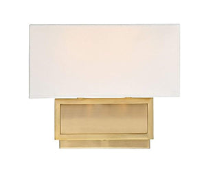 2-Light Wall Mount Sconce in Natural Brass - EK CHIC HOME