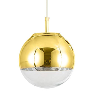 Modern Glass Pendant Lighting Gold/Silver 12 inch - EK CHIC HOME