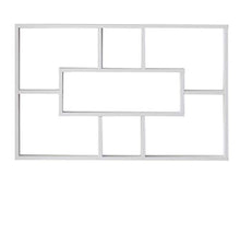 Load image into Gallery viewer, 7 Cubes Floating Shelf, Geometric Wall Mounted Cube Shelves for Display and Storage, White Finish - EK CHIC HOME