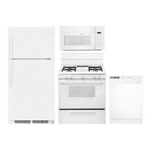 Load image into Gallery viewer, Frigidaire 4-Piece White Builder Package with 28&quot; Top Freezer Refrigerator - EK CHIC HOME