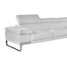 Load image into Gallery viewer, White Premium Italian Leather Sectional Sofa Modern Contemporary (Right) - EK CHIC HOME