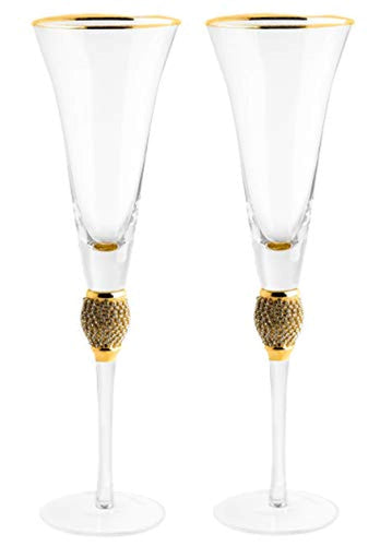 Premium Designed Champagne Glasses - Gift Boxed - EK CHIC HOME
