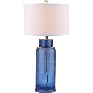 Bottle Glass Blue 29-inch Table Lamp (Set of 2) - EK CHIC HOME