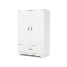Load image into Gallery viewer, 2-Door Armoire with Adjustable Shelves and Storage Drawers - EK CHIC HOME
