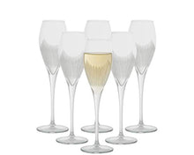 Load image into Gallery viewer, Crystal  Set of 6 Luxurious Crystal Flutes - EK CHIC HOME