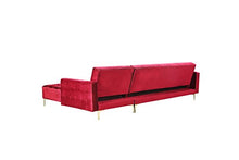 Load image into Gallery viewer, Iconic Convertible Sofa Sleeper L Shape Tufted Velvet - EK CHIC HOME