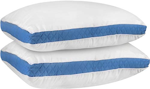 Gusseted Quilted Pillow Set of 2 Premium Quality - EK CHIC HOME