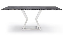 Load image into Gallery viewer, Chic Modern Dining Table with Marble Top and Chrome Base - EK CHIC HOME