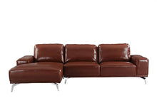 Load image into Gallery viewer, CHIC Roma Furniture - Modern Real Leather Sectional Sofa, L-Shape Couch w/Chaise on Left - EK CHIC HOME