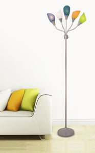 MEDUSA Multicolored Floor Lamp With Acrylic Shades - EK CHIC HOME