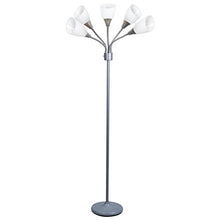 Load image into Gallery viewer, MEDUSA Grey Floor Lamp with White Acrylic Shades - EK CHIC HOME