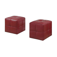 Load image into Gallery viewer, 2 Piece Ottoman, Red - EK CHIC HOME