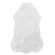 Load image into Gallery viewer, CHIC Soft Faux Sheepskin Fur Chair Couch Cover White Area Rug  2 x 6 Feet - EK CHIC HOME