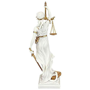 Themis Blind Lady of Justice Statue Lawyer Gift, 13 Inch - EK CHIC HOME