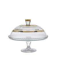 Load image into Gallery viewer, Crystal  Luxury Dome with Real 24K Wide Gold Riming - EK CHIC HOME