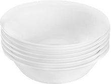 Load image into Gallery viewer, 6 Piece White Soup/Salad/Cereal/Desserts Bowl Set- Dishwasher Safe Opal - EK CHIC HOME