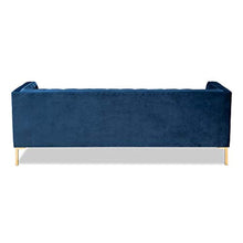 Load image into Gallery viewer, Studio Sofas, Royal Blue/Gold - EK CHIC HOME